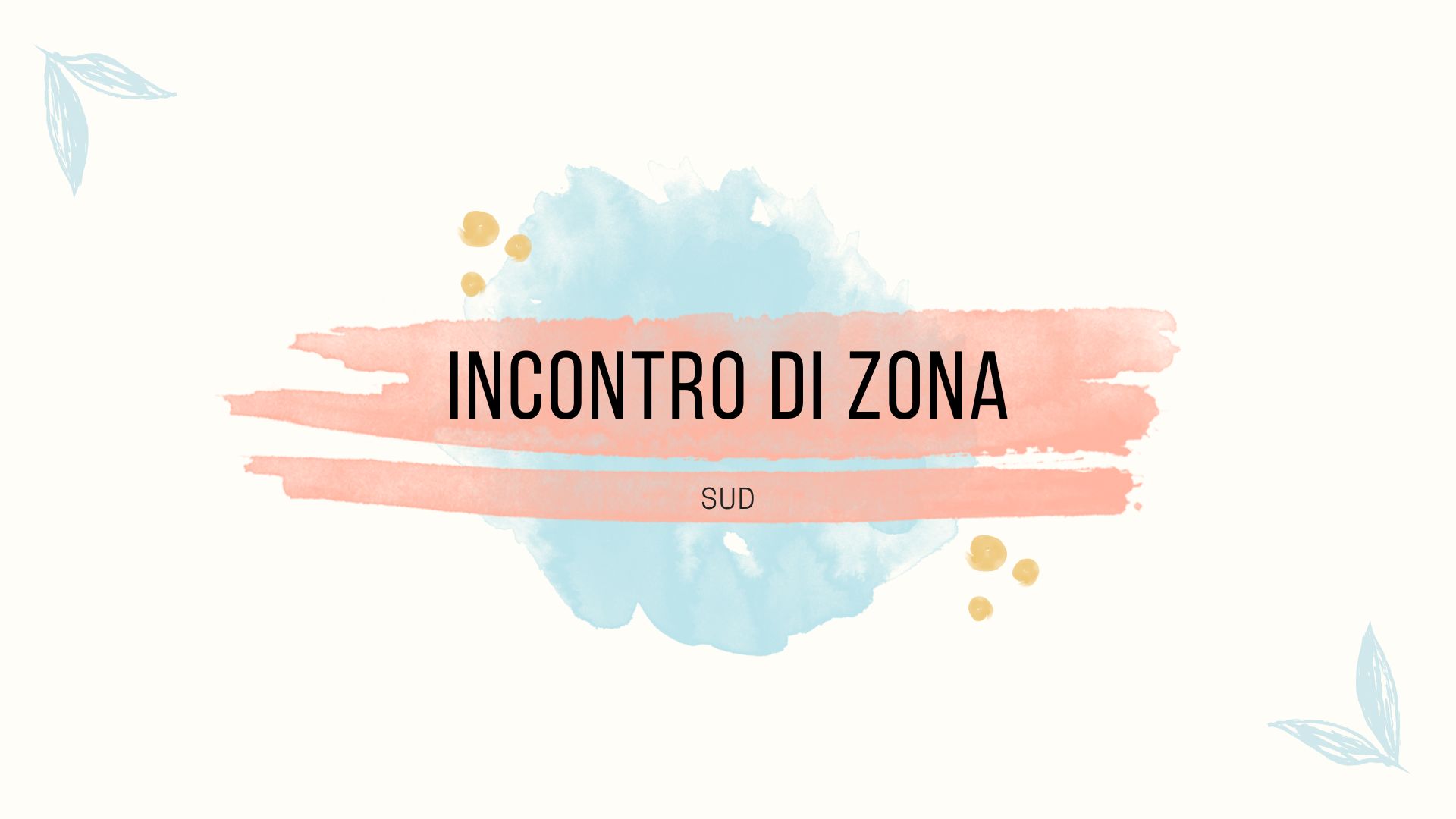 Incontro di zona - SUD